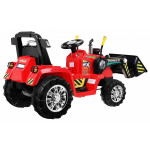 Elektrický traktor na batérie  2.4G - červený